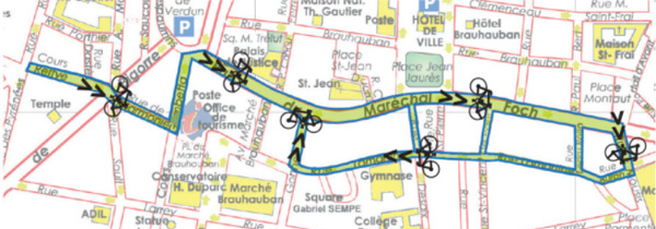 Plan de la Vélorue