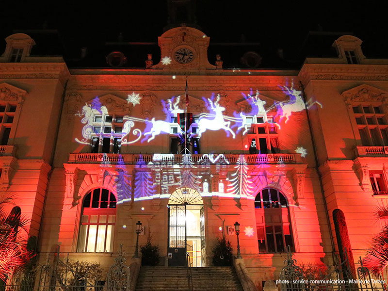 illumination_mairie2 Illuminations de Noël à Tarbes©Service Com Mairie de Tarbes