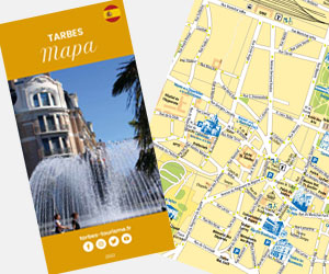 vignette_plan_tarbes_ES_2022 Mapa de Tarbes©Tarbes Tourisme