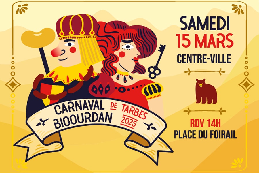 Rendez-vous au Carnaval Bigourdan de Tarbes le samedi 15 mars 2025 !