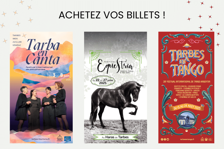 Billetterie en ligne ou à l’Office de Tourisme