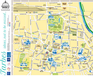 Map of Tarbes©Tarbes Tourisme