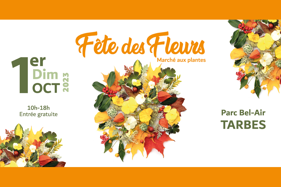 Fête des Fleurs dimanche 1er octobre au Parc Bel -Air