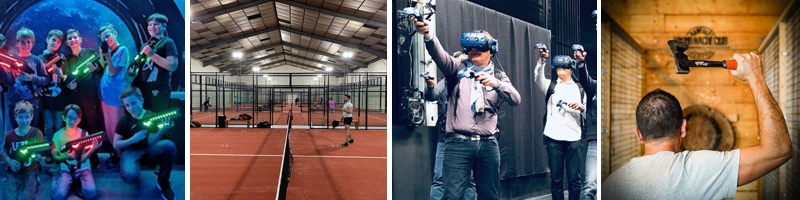 Activités indoor©dr Visuel montrant différentes activités indoor à découvrir à Tarbes