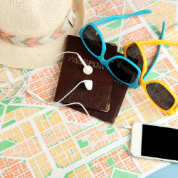 Visuel illustrant la rubrique Objets trouvés avec portefeuille, lunettes, téléphone etc.