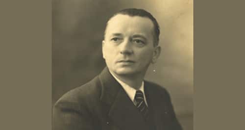 Portrait de François. P, résistant tarbais. Photo en en noir et blanc